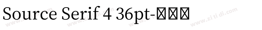 Source Serif 4 36pt字体转换